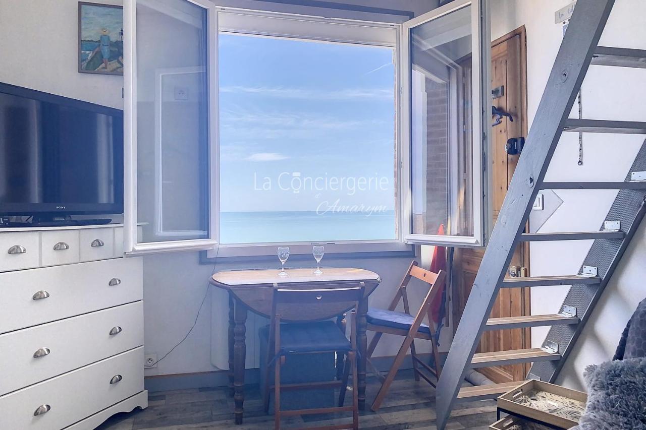 Appartamento Rêves Salés avec vue mer imprenable Ault Esterno foto