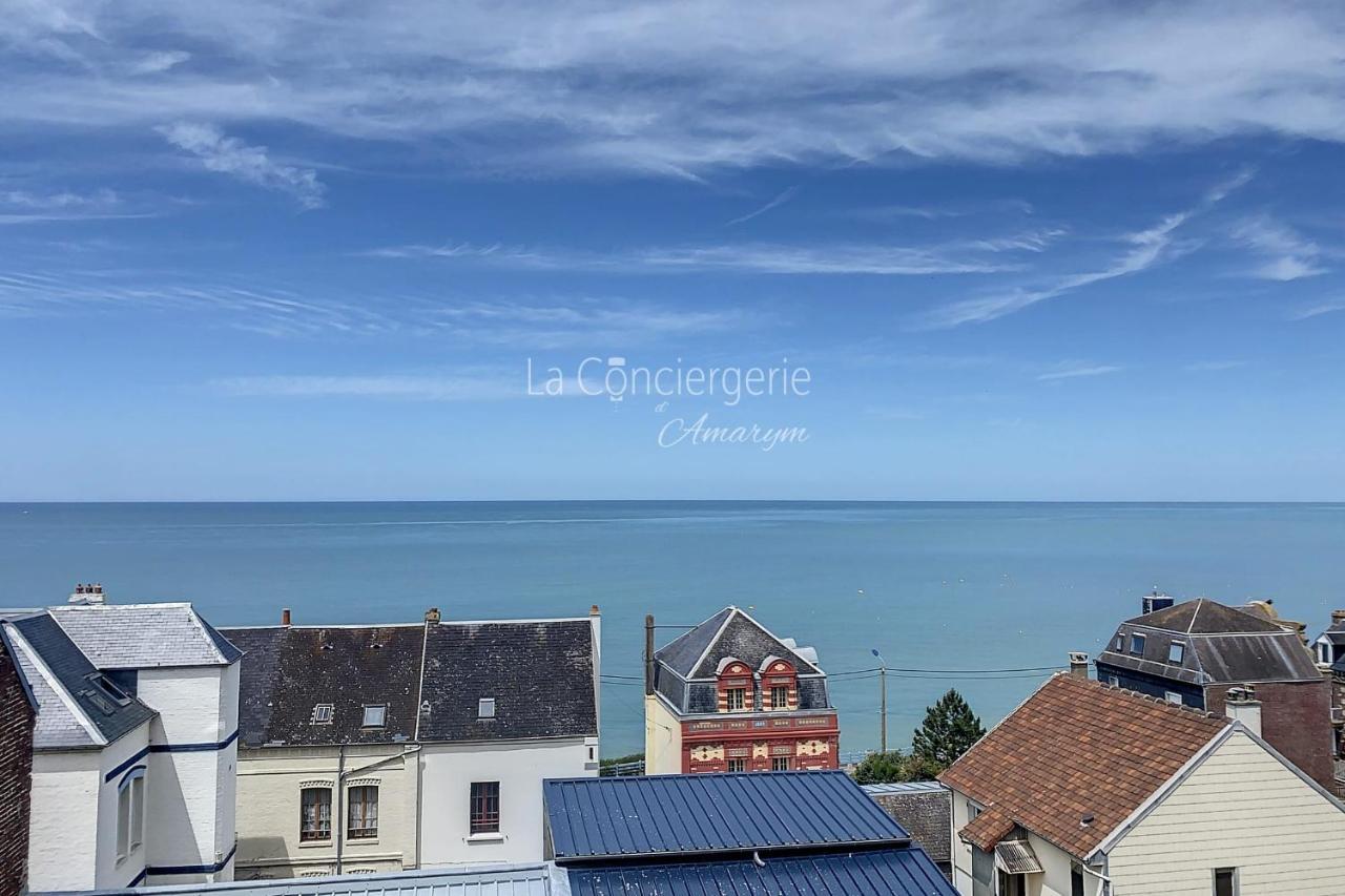 Appartamento Rêves Salés avec vue mer imprenable Ault Esterno foto