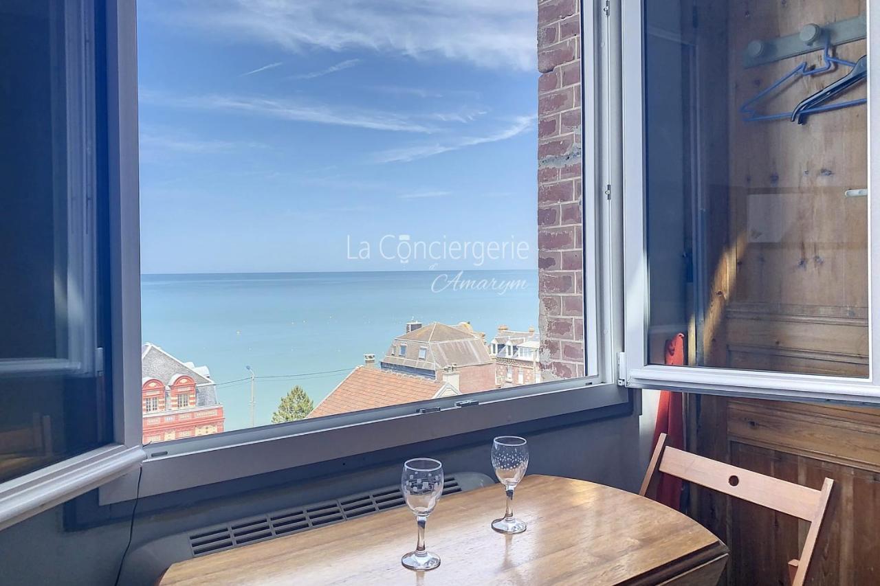 Appartamento Rêves Salés avec vue mer imprenable Ault Esterno foto