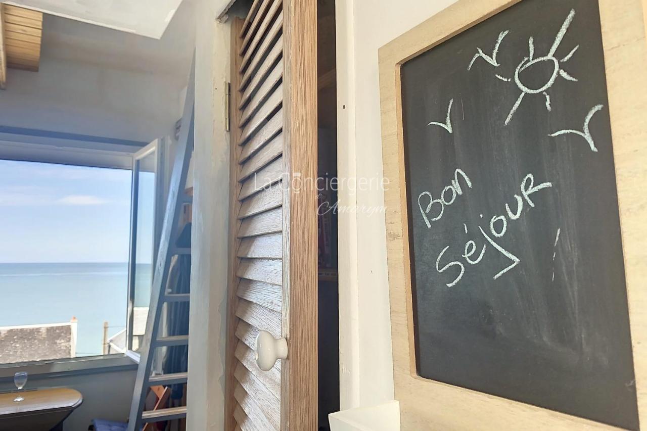 Appartamento Rêves Salés avec vue mer imprenable Ault Esterno foto