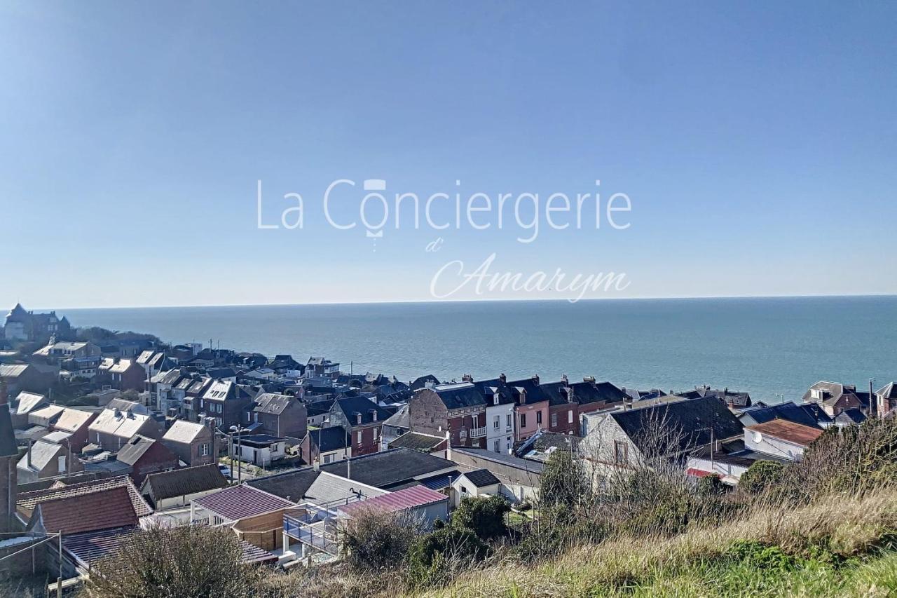 Appartamento Rêves Salés avec vue mer imprenable Ault Esterno foto