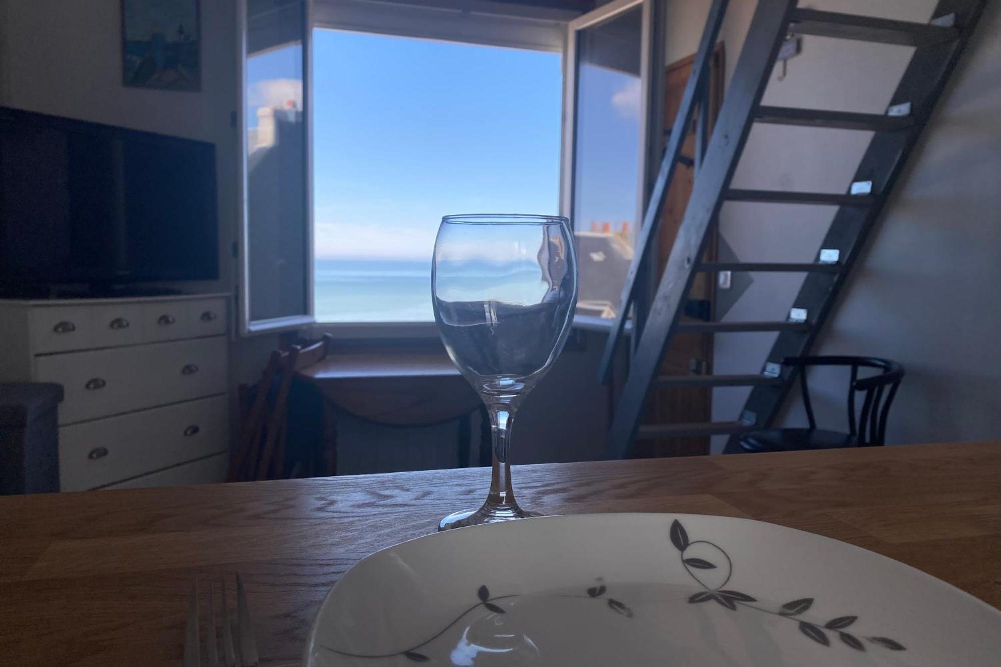 Appartamento Rêves Salés avec vue mer imprenable Ault Esterno foto