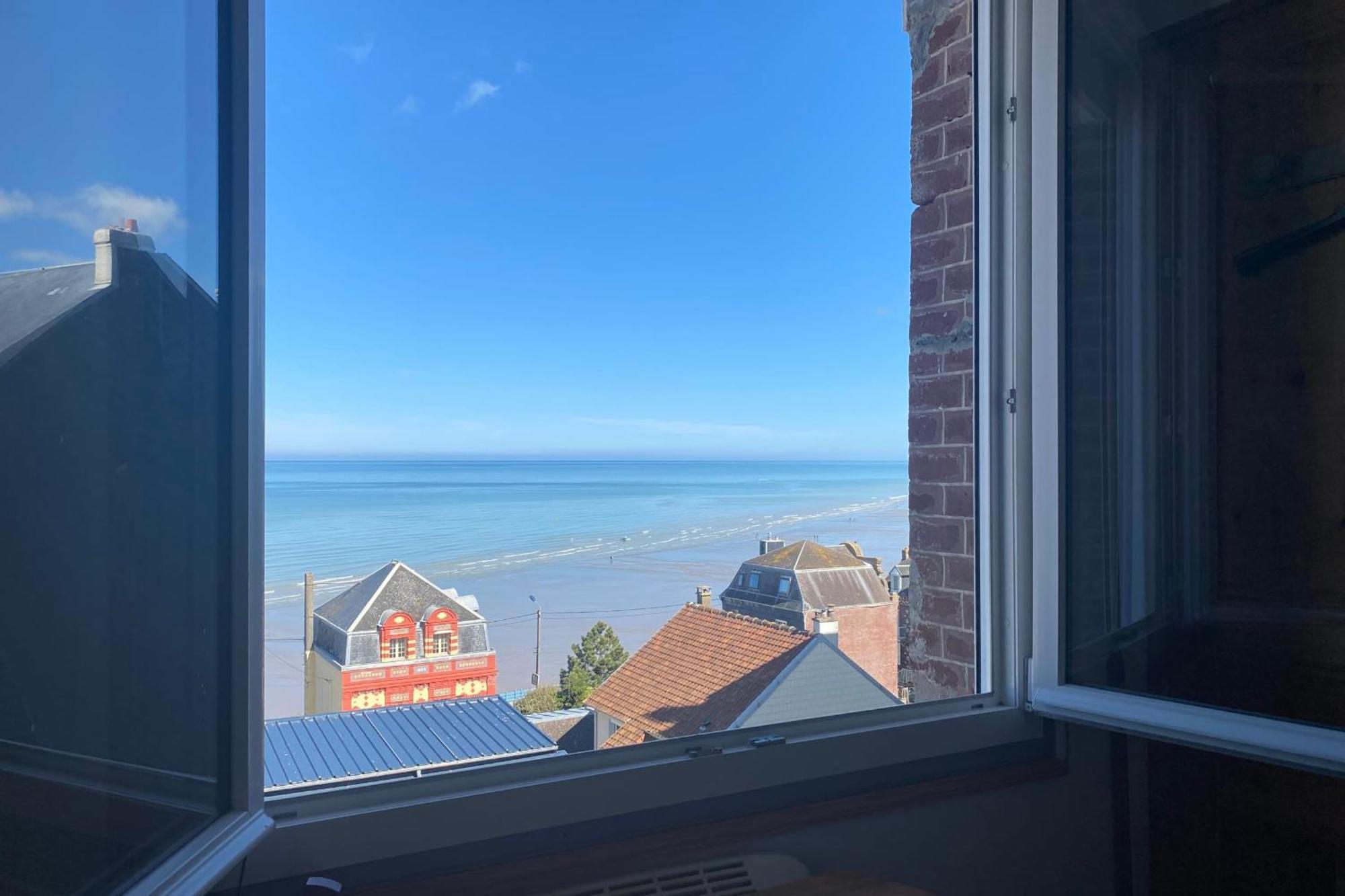 Appartamento Rêves Salés avec vue mer imprenable Ault Esterno foto